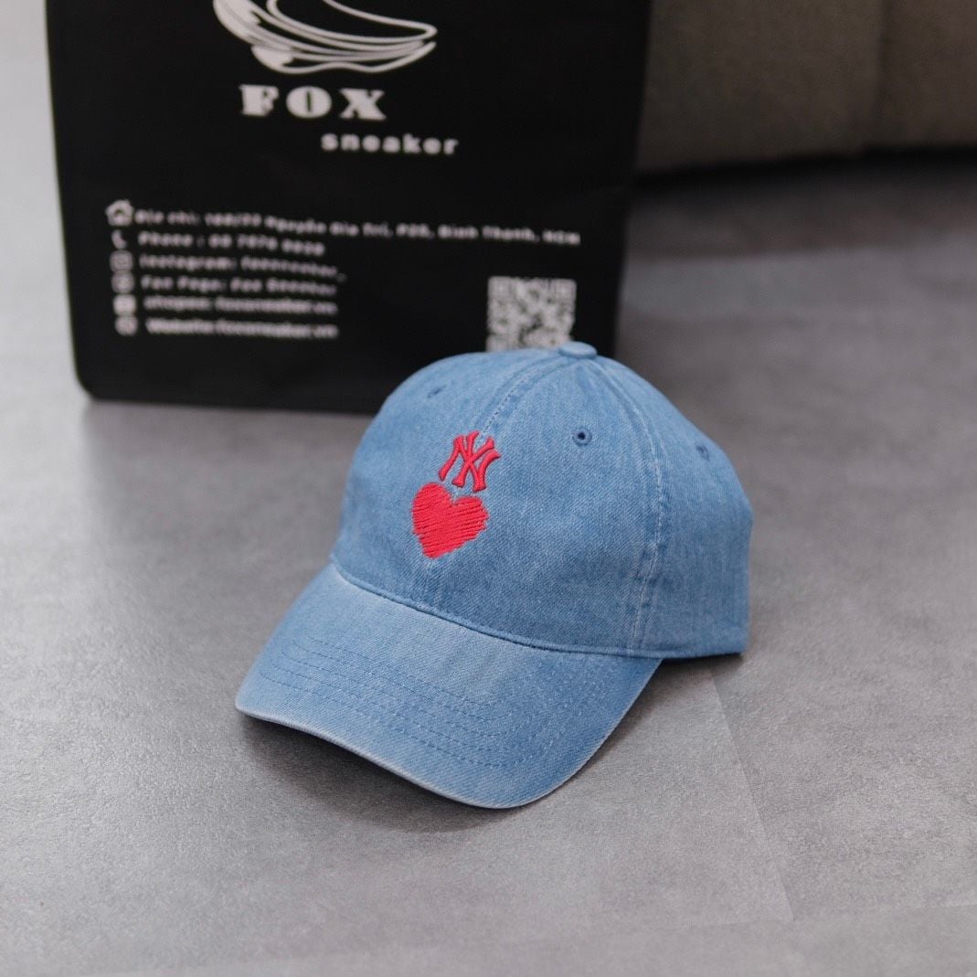  Mũ Nón MLB Denim Ny Logo Tim Hàng Chính Hãng 