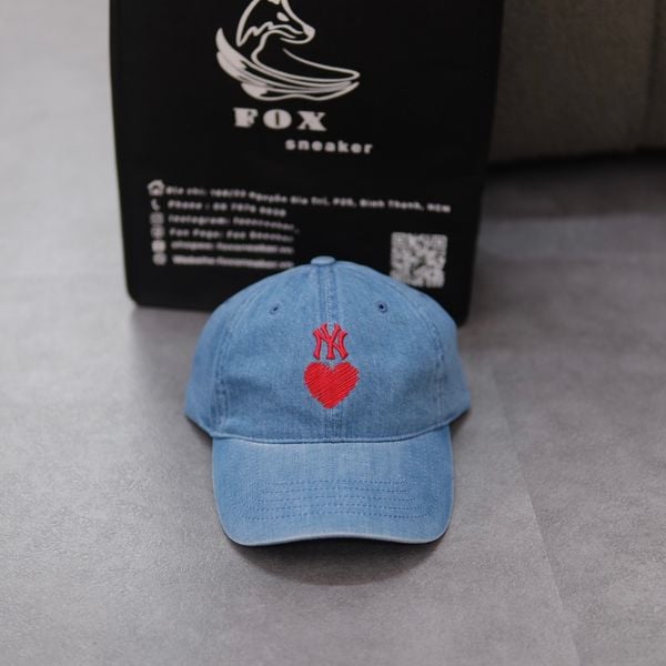  Mũ Nón MLB Denim Ny Logo Tim Hàng Chính Hãng 