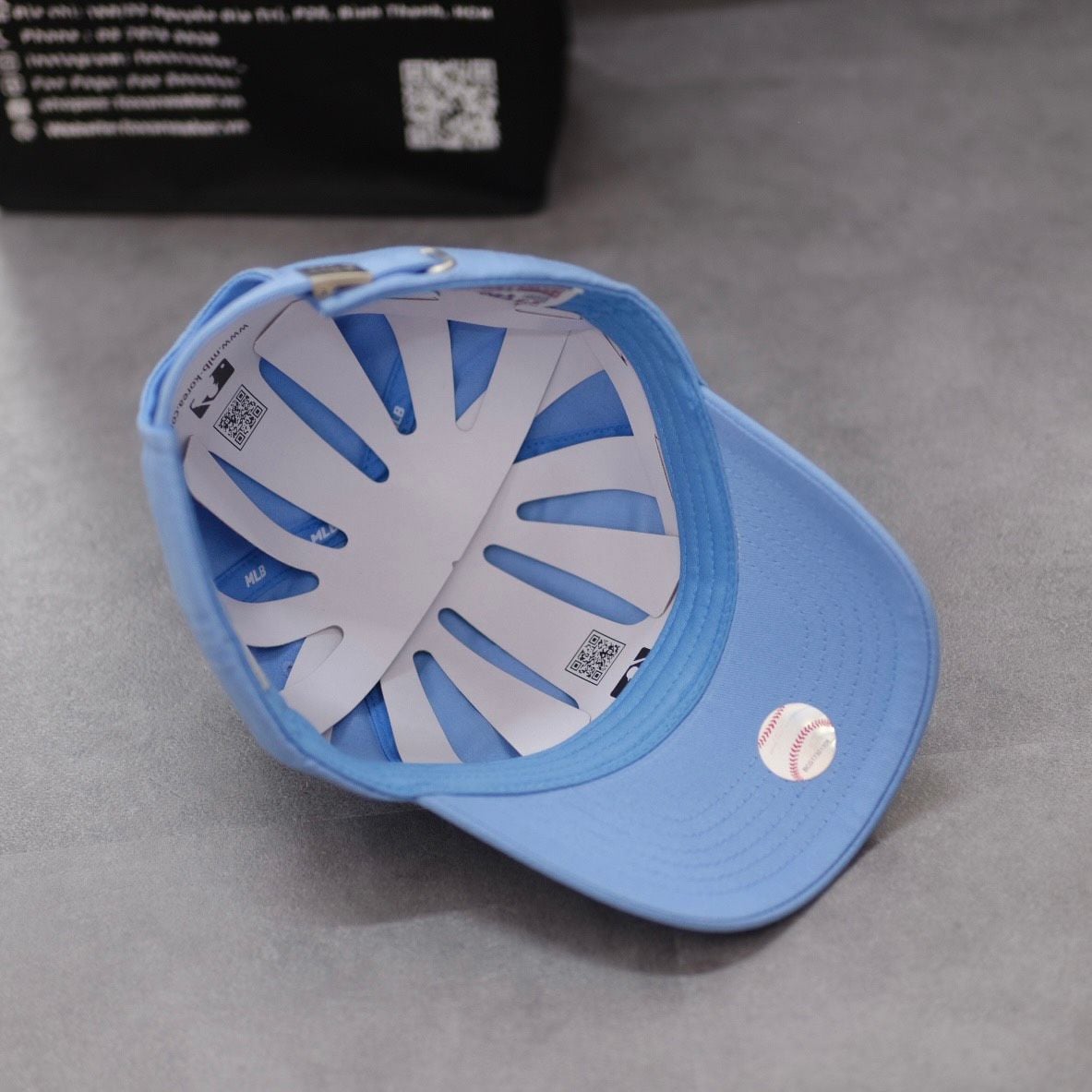  Mũ Nón MLB Ny Màu Xanh Dương Nhạt Hàng Chính Hãng 