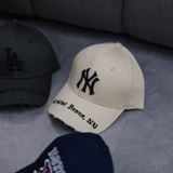  Mũ Nón MLB Gothic Address Structure New York Yankees Begie [3ACPKP02N 50BGS] 