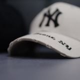  Mũ Nón MLB Gothic Address Structure New York Yankees Begie [3ACPKP02N 50BGS] 