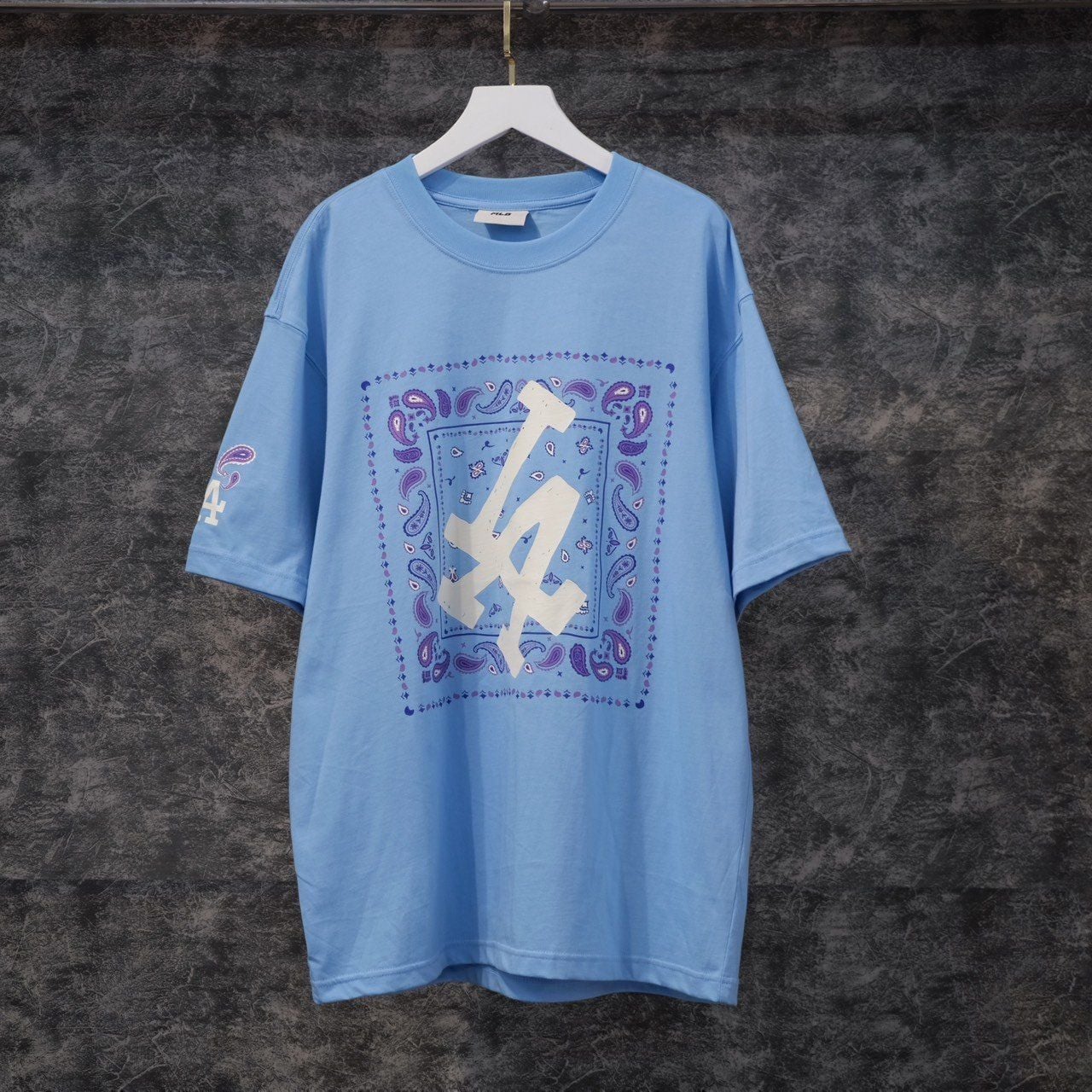  SALE - Áo Thun MLB Hoạ Tiết Paisley Hàng Chính Hãng 