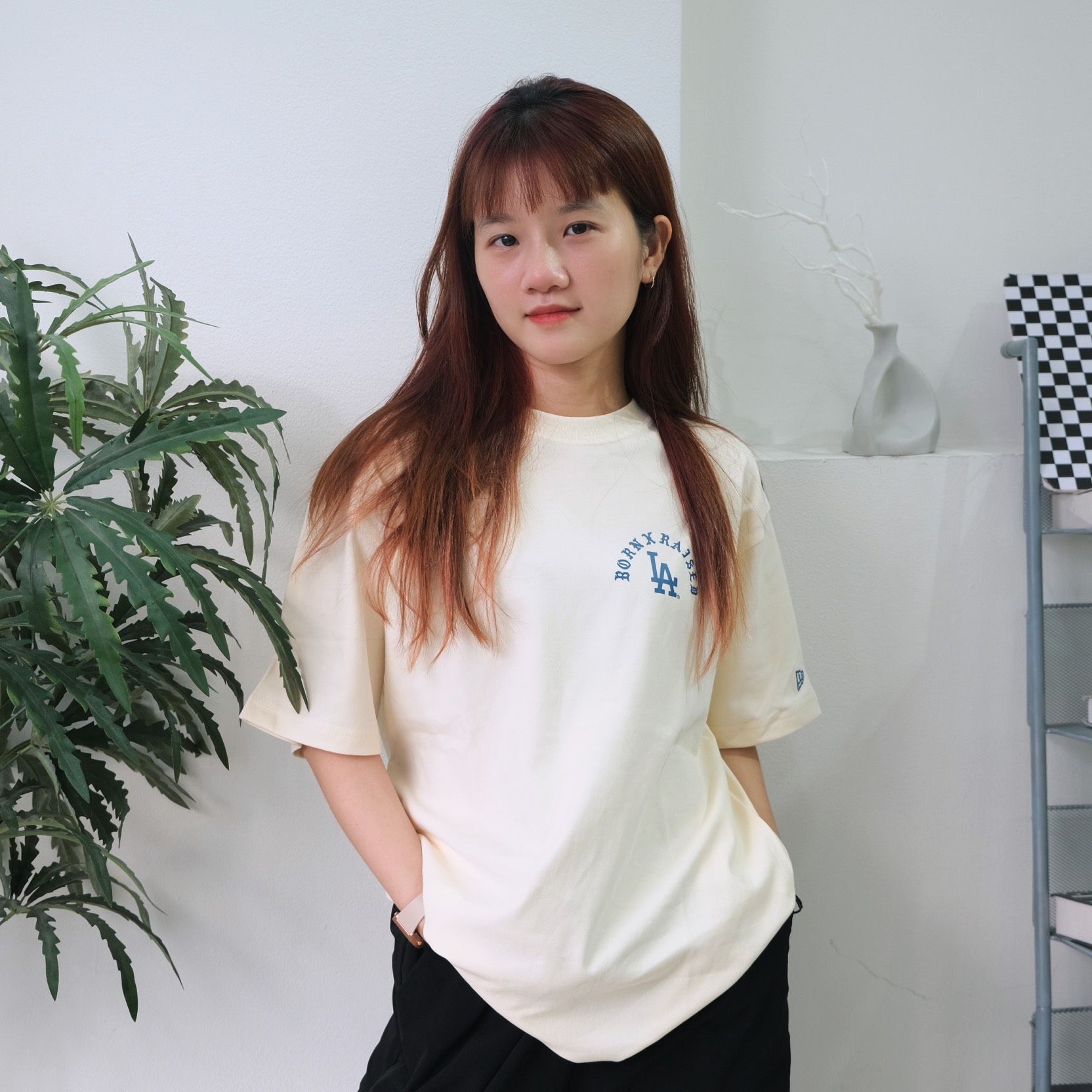  Áo Thun New Era La BXR Kem I 13003263 Hàng Chính Hãng 