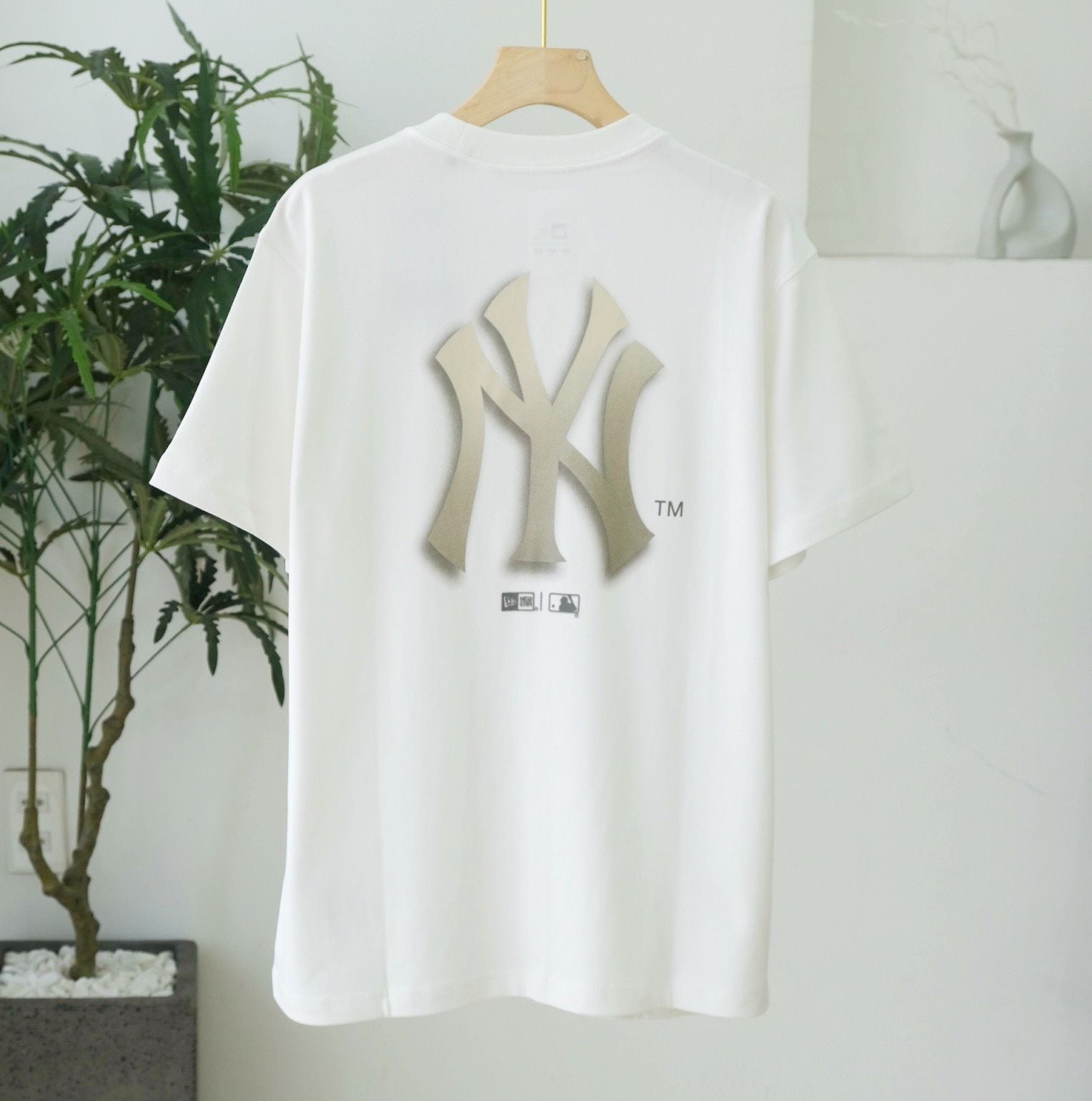  SALE - Áo Thun New Era Ny Shadow Màu Trắng I 14179137 Hàng Chính Hãng 