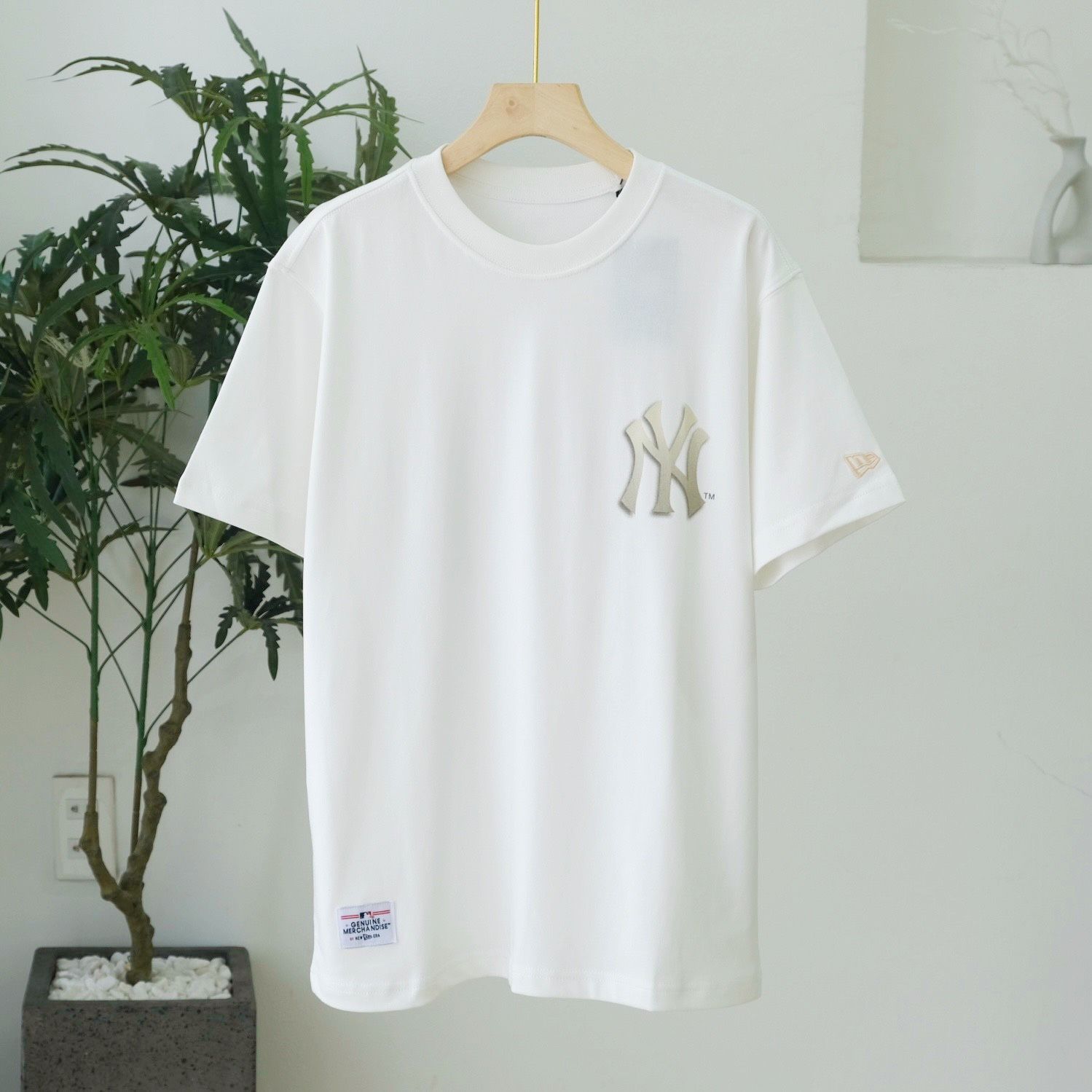  SALE - Áo Thun New Era Ny Shadow Màu Trắng I 14179137 Hàng Chính Hãng 