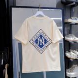  SALE - Áo Thun New Era Hình Thoi Màu Kem I 122046145 Hàng Chính Hãng 