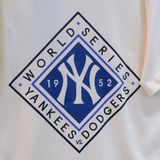  SALE - Áo Thun New Era Hình Thoi Màu Kem I 122046145 Hàng Chính Hãng 