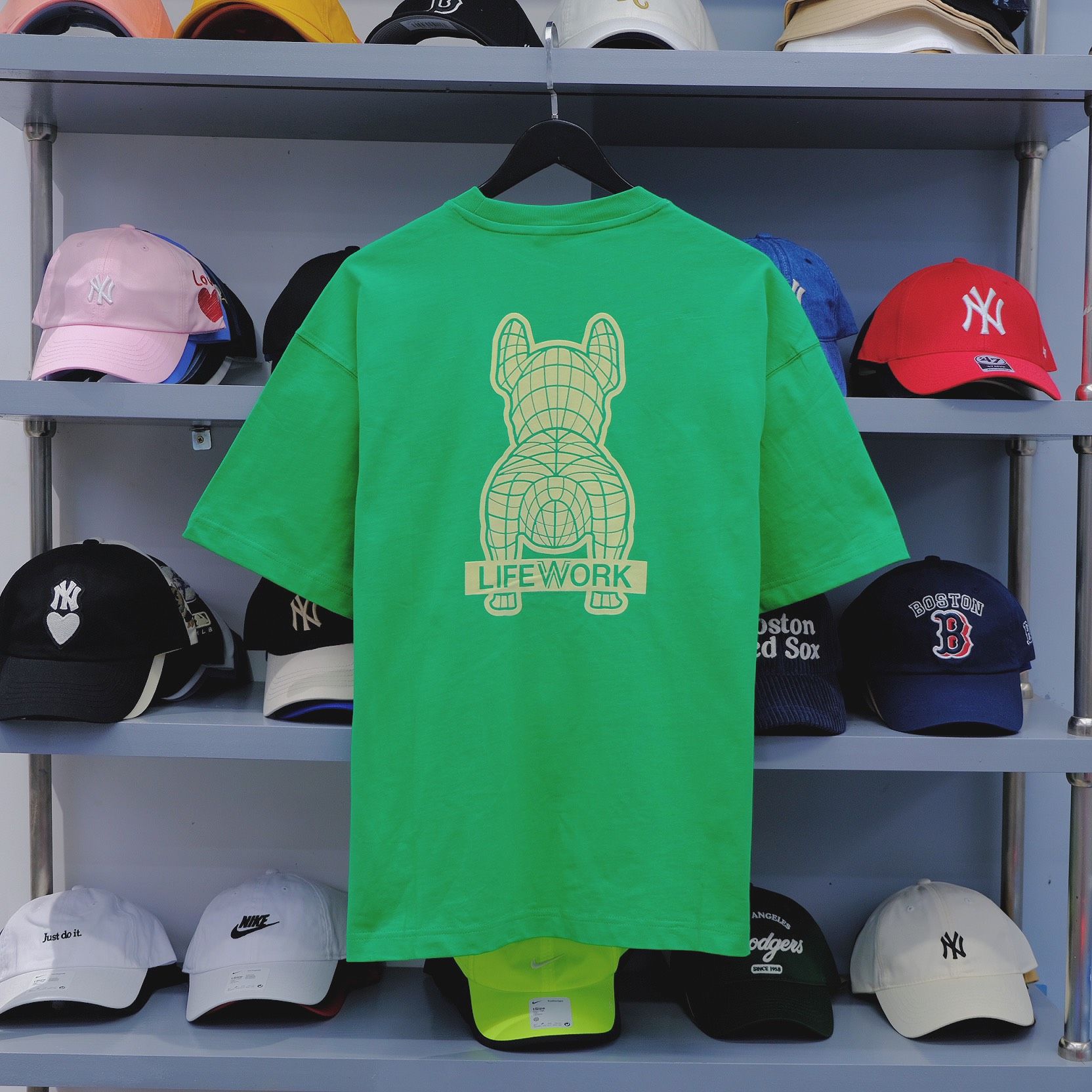  Áo Thun Life Work Logo Mini ' GREEN ' [ LW234TS088 ] Hàng Chính Hãng 