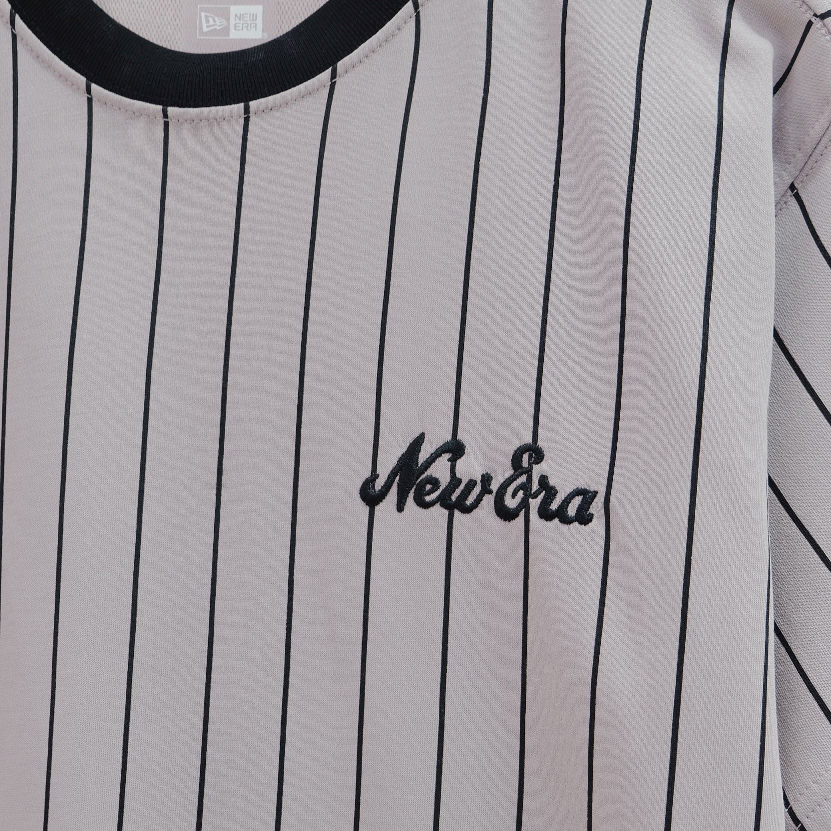  SALE - Áo Thun New Era Tím Sọc Đen I 60435413 Hàng Chính Hãng 