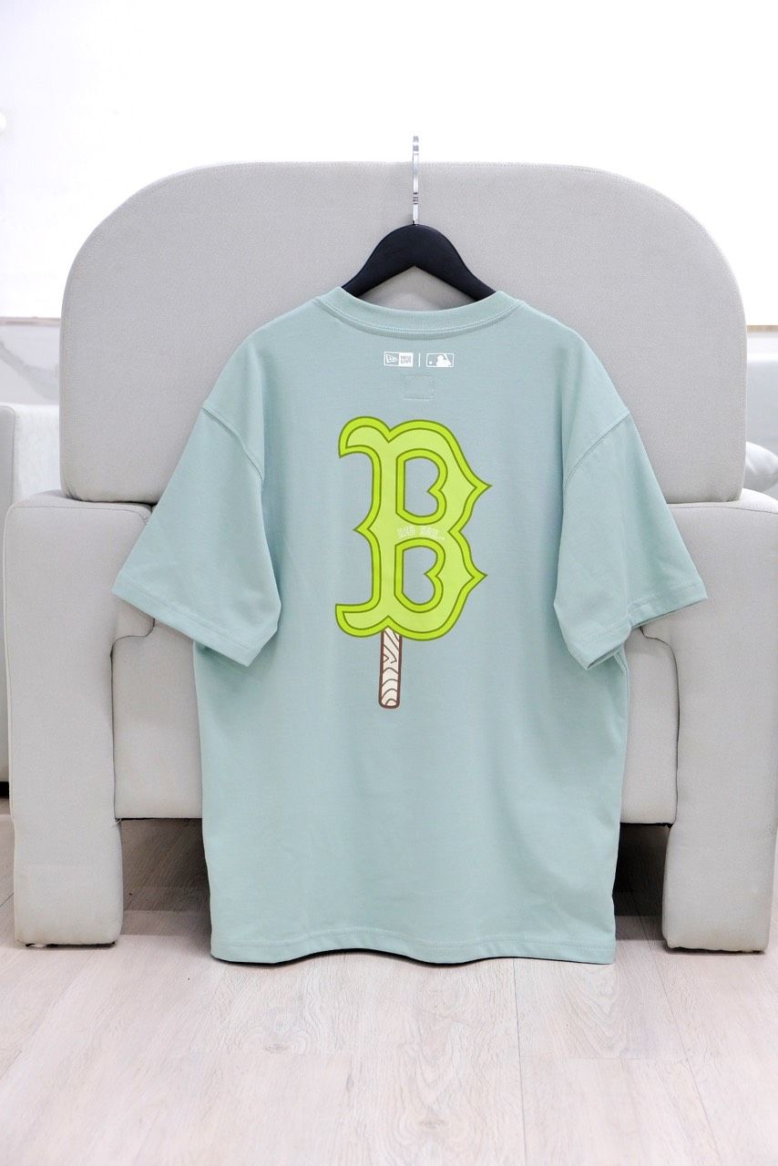  Áo Thun New Era B Xanh Kem I 14341310 Hàng Chinh Hãng 