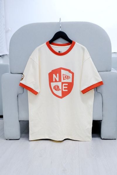  SALE - Áo Thun New Era Kem Bo Cam I 13558561 Hàng Chính Hãng 