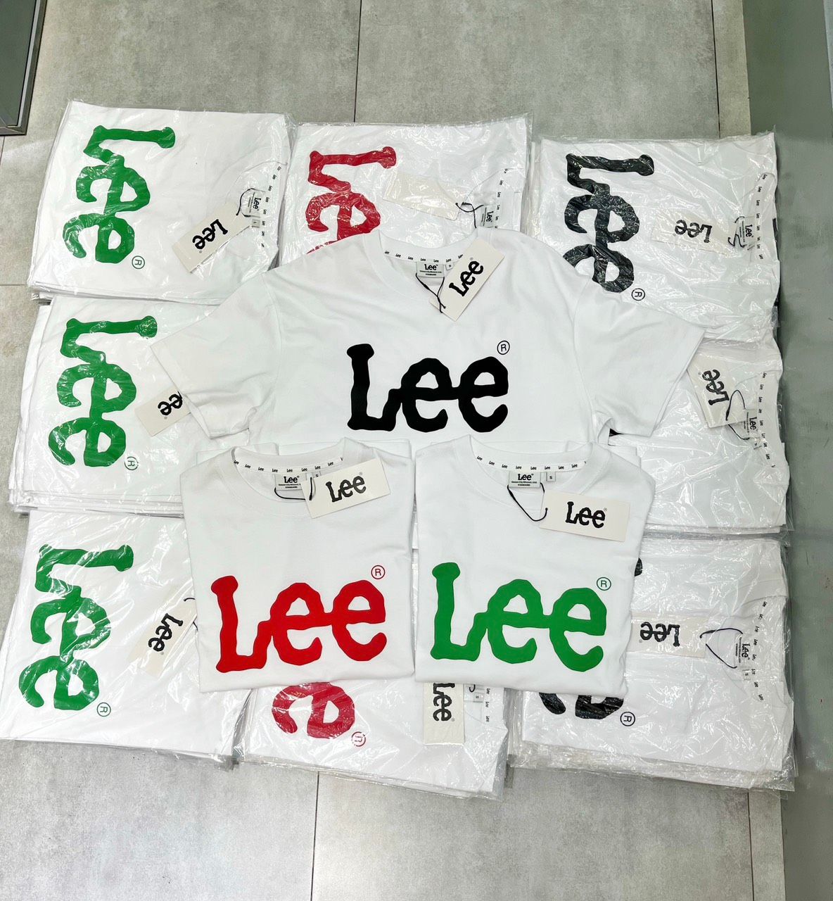  Áo Phông Brand Lee Trắng Chữ Đỏ Chính Hãng 