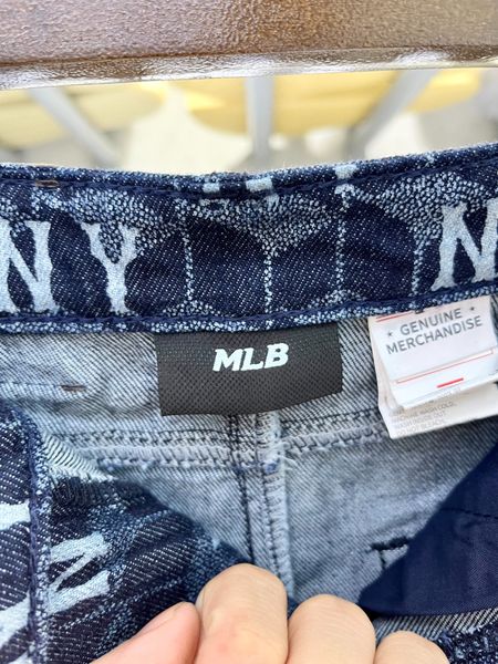  Chân Váy Denim MLB Skirt Mono GREYB Logo Thêu | 3FDSM0734 Hàng Chính Hãng 