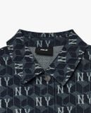  Đầm sơ mi denim tay dài Monogram MLB | 3FDDM0734 Chính Hãng 