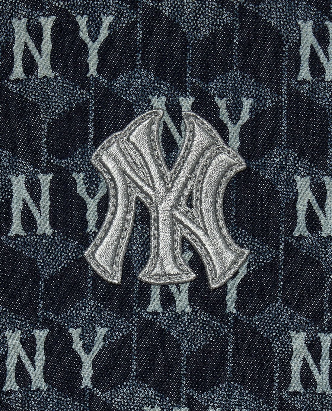  Đầm sơ mi denim tay dài Monogram MLB | 3FDDM0734 Chính Hãng 