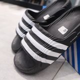  Dép Adidas Adilette22 Màu Đen Sọc Trắng | IF3670 Hàng Chính Hãng 