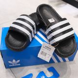  Dép Adidas Adilette22 Màu Đen Sọc Trắng | IF3670 Hàng Chính Hãng 