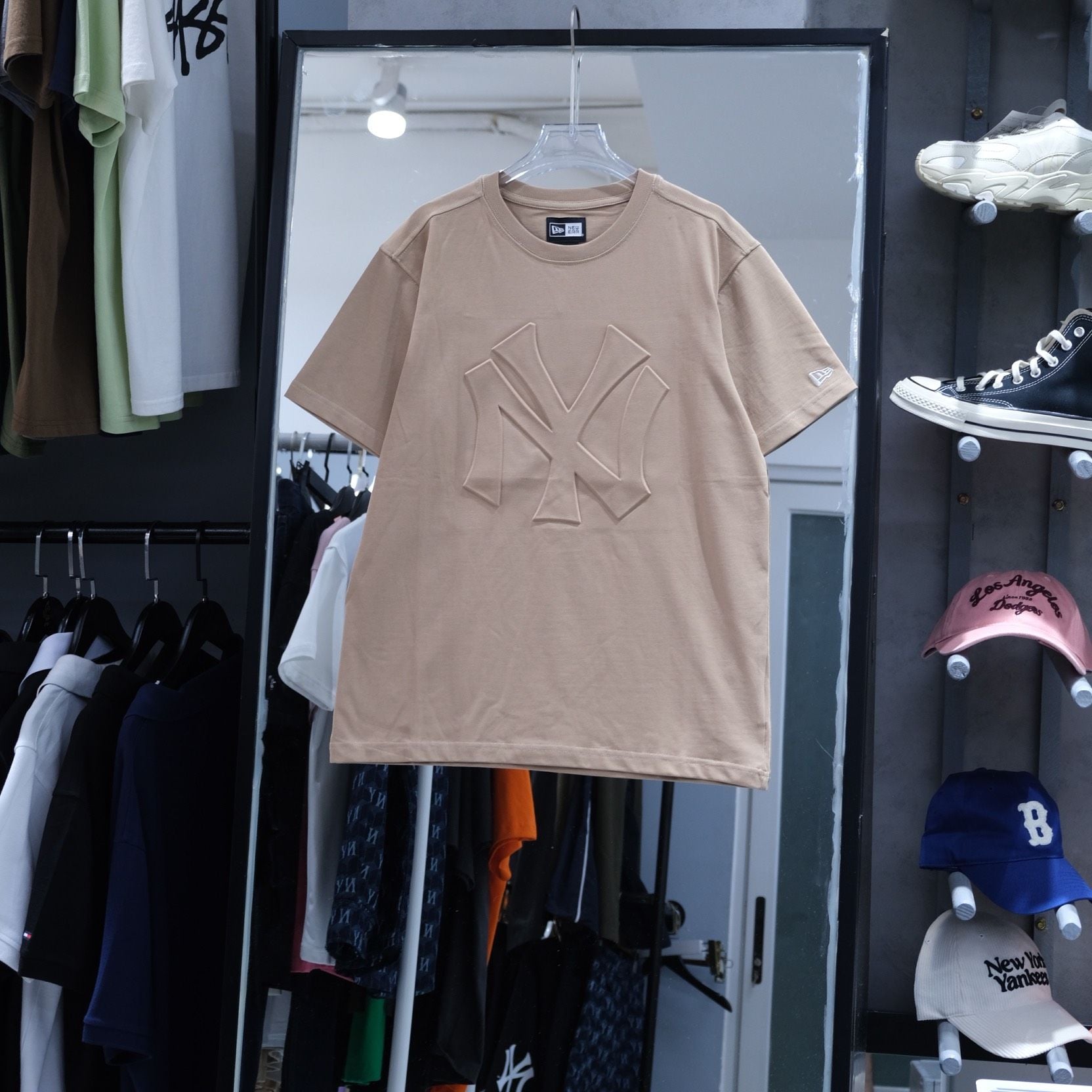  Áo Thun New Era NY Nâu Nổi I 14187349 Hàng Chính Hãng 