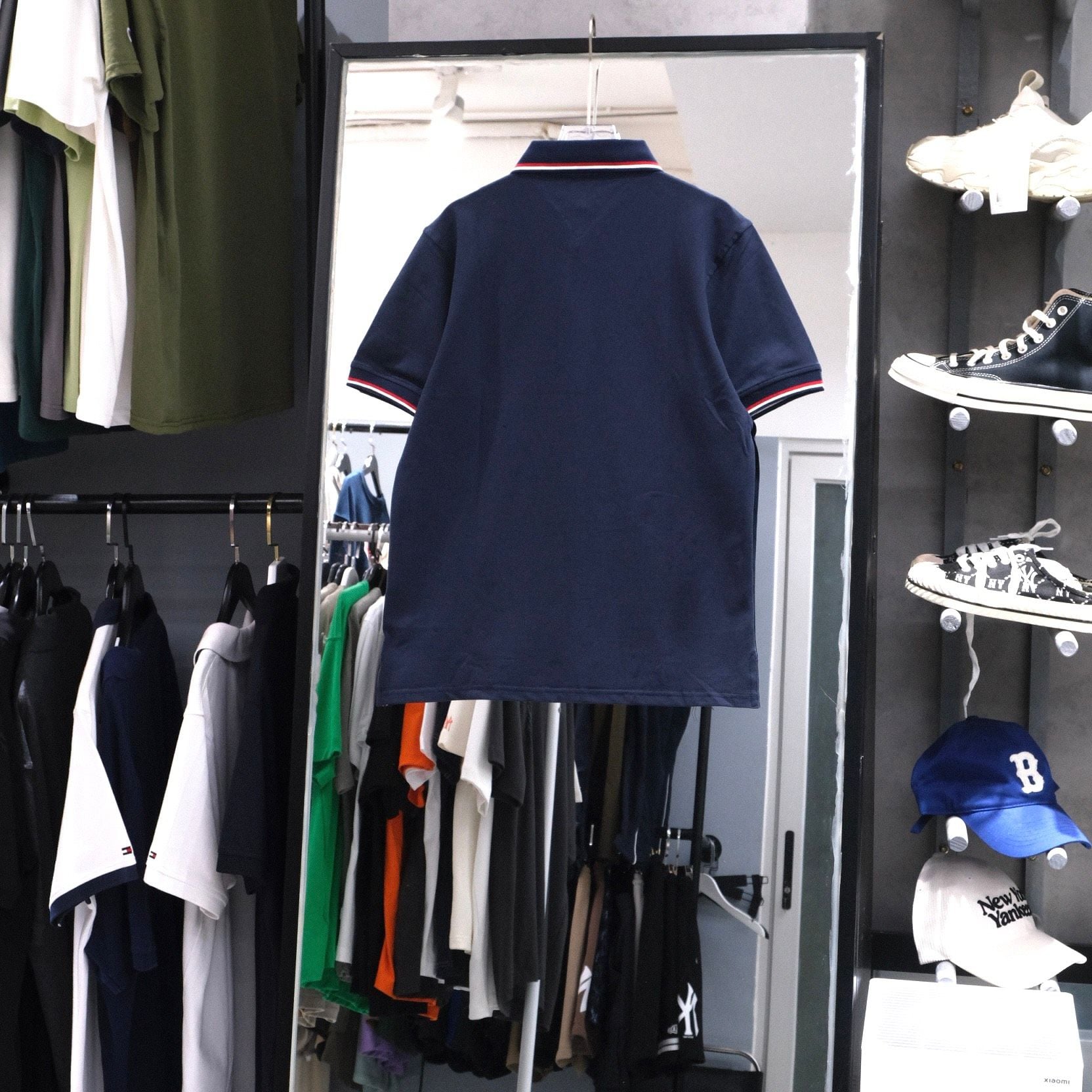  Áo Polo Tommy Hilfiger Basic Navy I 6800358202 Hàng Chính Hãng 