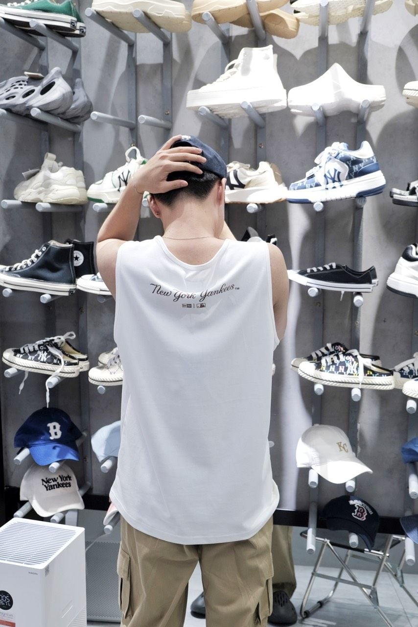  Áo Ba Lỗ New Era NY Trắng Chính Hãng I 14341266 Hàng Chính Hãng 