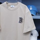  Áo Thun MLB Boston Red Sox Khaki Hàng Chính Hãng 3ATSV0533 