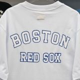  Áo Thun MLB Boston Red Sox Màu Trắng Khoai Môn 3ATSV0533 Chính Hãng 