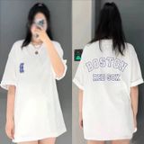  Áo Thun MLB Boston Red Sox Màu Trắng Khoai Môn 3ATSV0533 Chính Hãng 