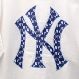  Áo Thun MLB Ny Monogram Biglux Trắng 3ATSM0343 Hàng Chính Hãng 