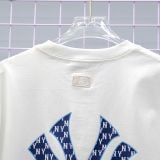  Áo Thun MLB Ny Monogram Biglux Trắng 3ATSM0343 Hàng Chính Hãng 