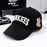  Mũ Nón MLB Yankees Gấu Đen Chính Hãng 