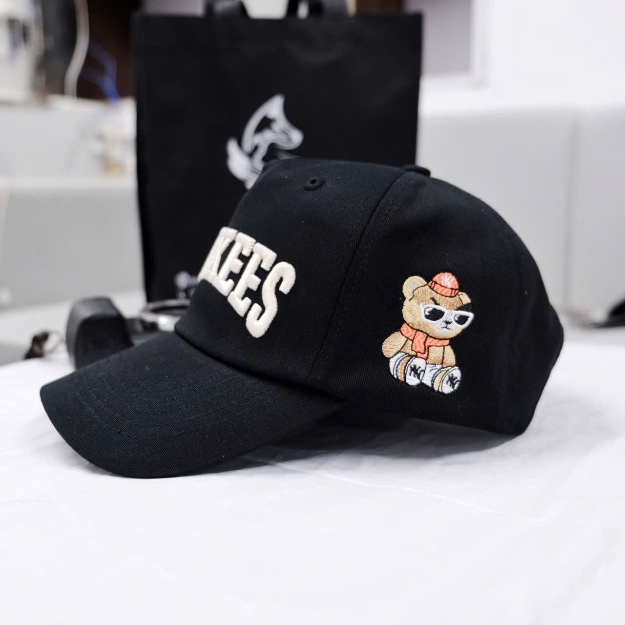  Mũ Nón MLB Yankees Gấu Đen Chính Hãng 