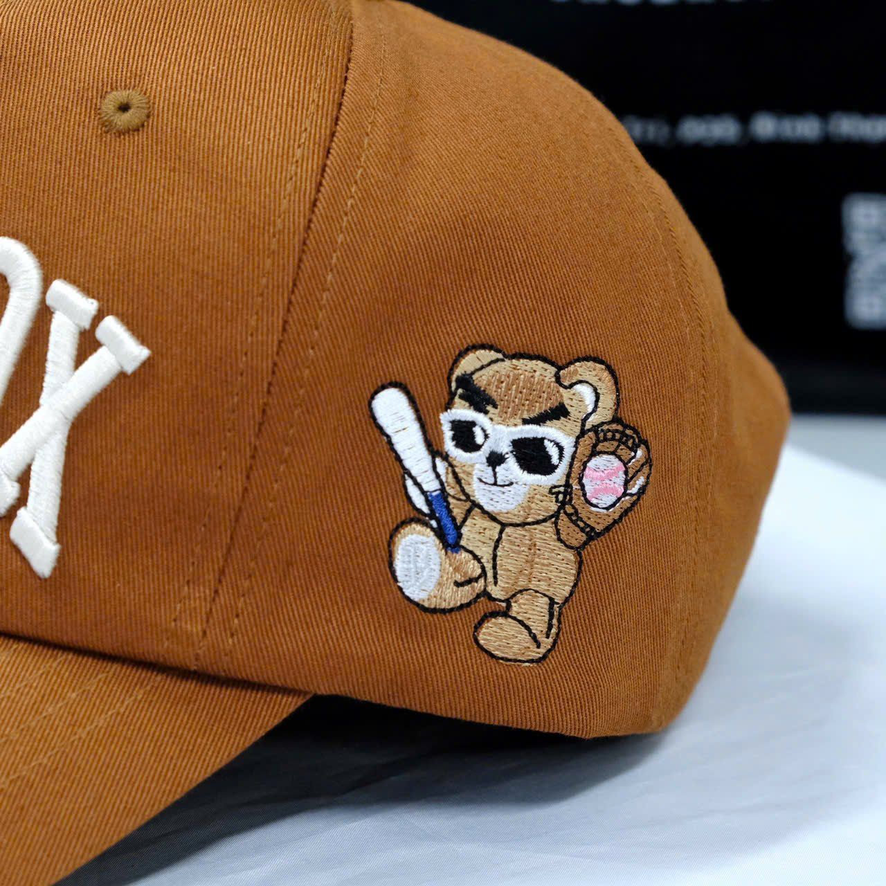  Mũ Nón MLB Red Sox Gấu Nâu Chính Hãng 