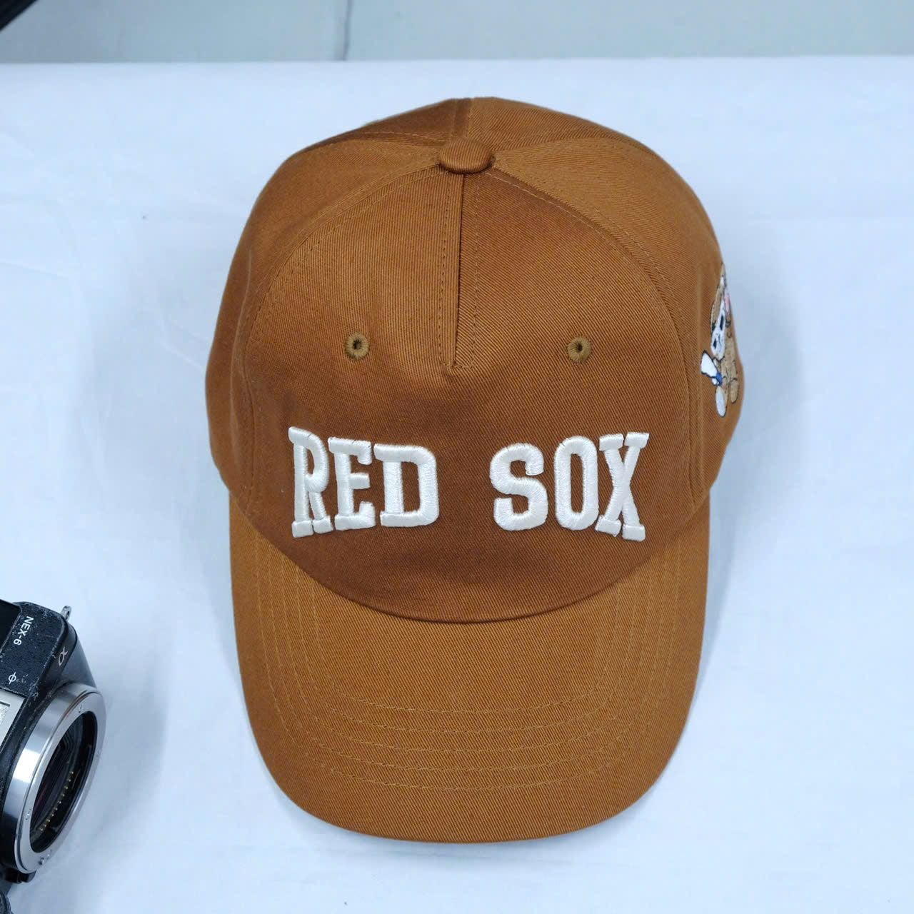  Mũ Nón MLB Red Sox Gấu Nâu Chính Hãng 