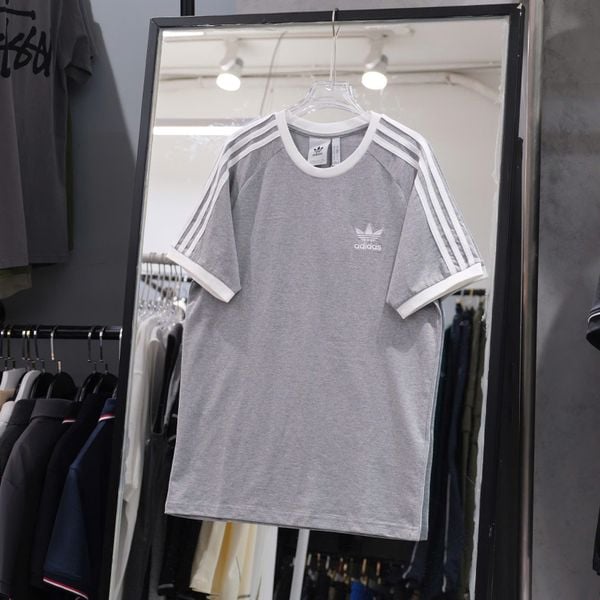  Áo Thun Adidas 3 Sọc Adicolor Màu Xám  IA4848 Chính Hãng 