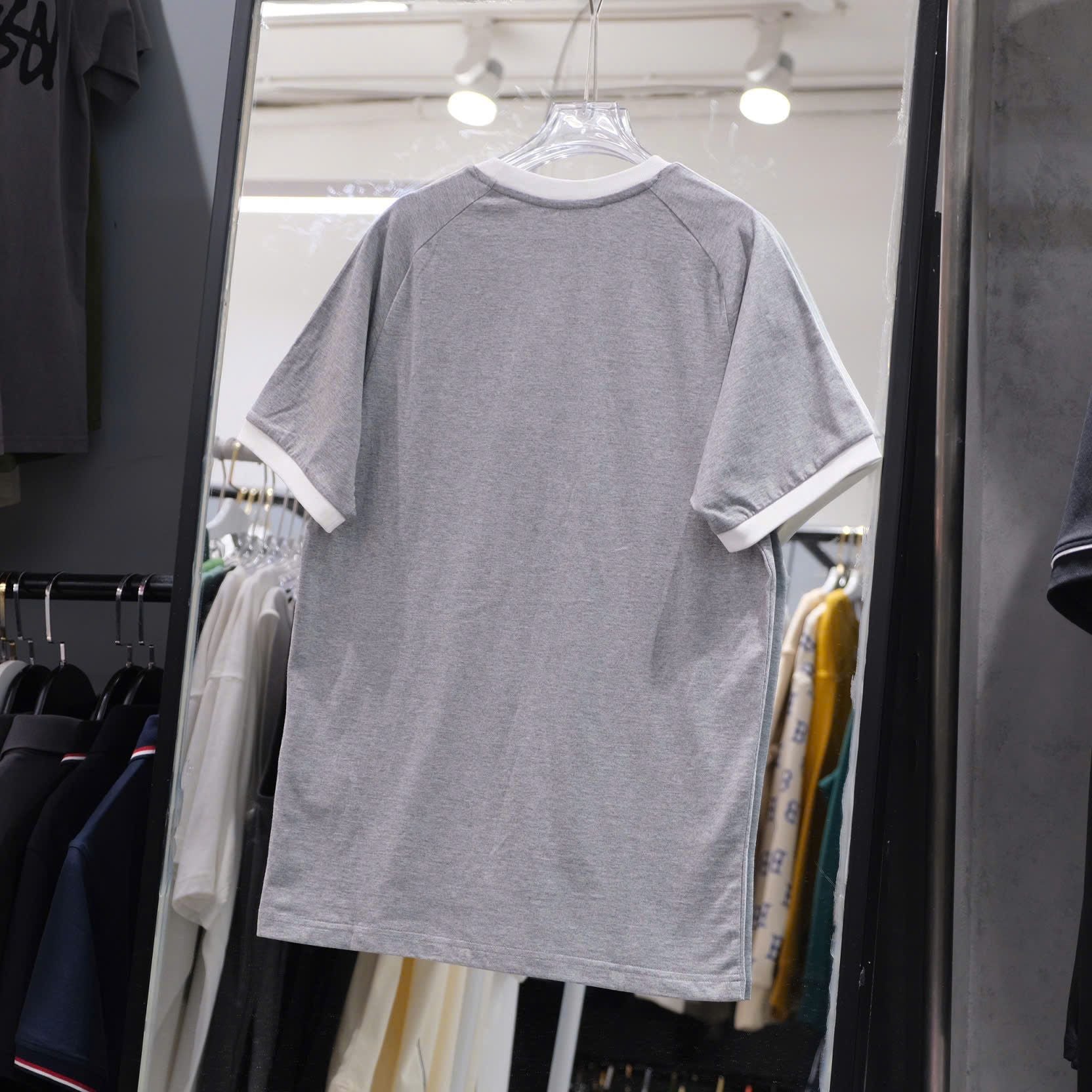  Áo Thun Adidas 3 Sọc Adicolor Màu Xám  IA4848 Chính Hãng 