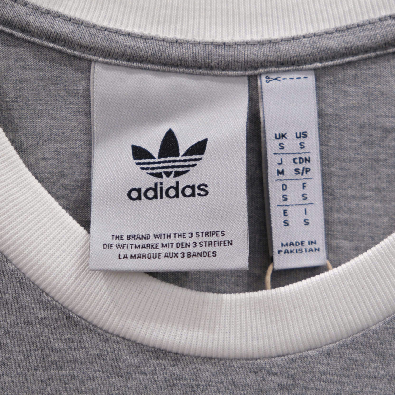 Áo Thun Adidas 3 Sọc Adicolor Màu Xám  IA4848 Chính Hãng 