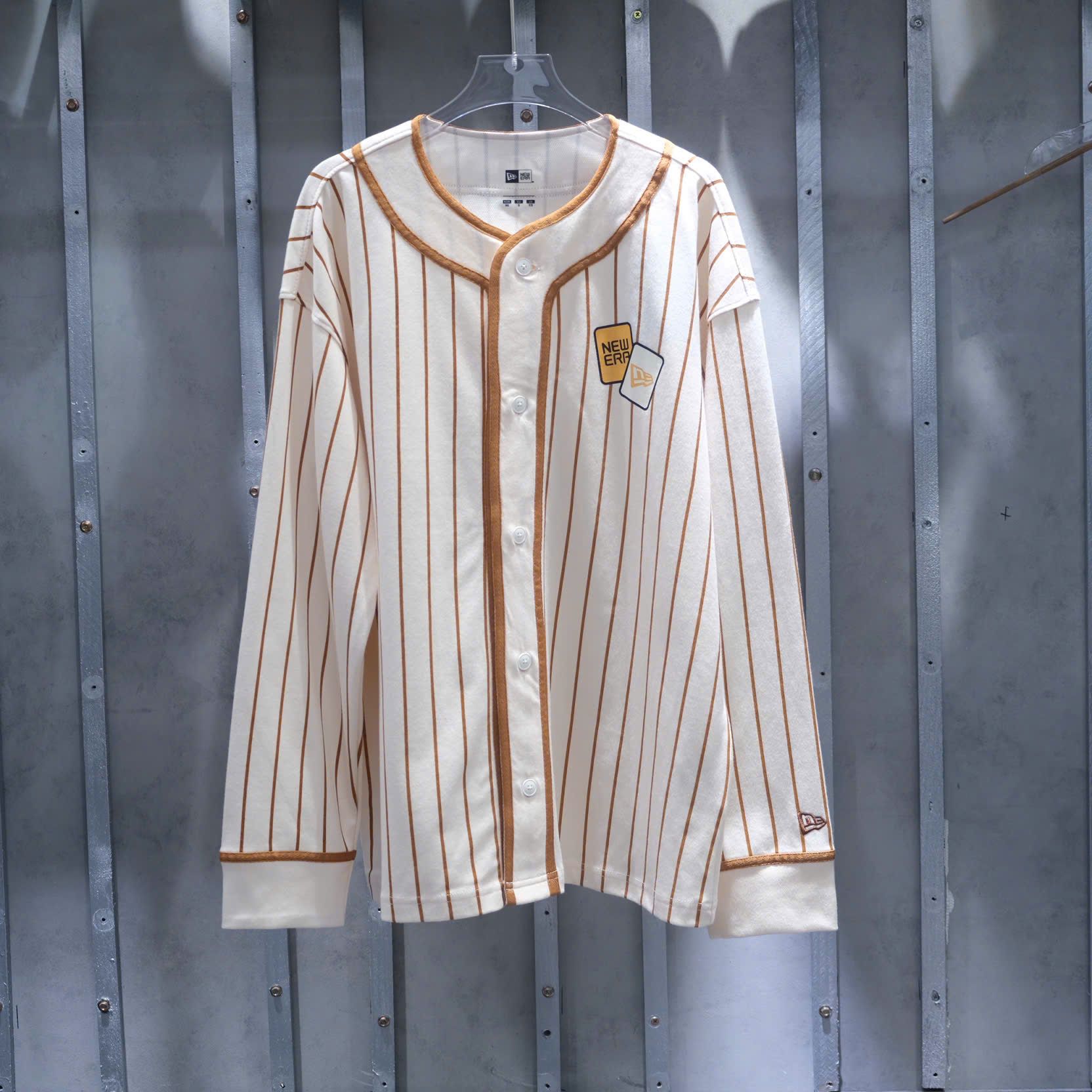  SALE - Áo New Era Jersey Tay Dài Kem Sọc Nâu Hàng Chính Hãng | 13789278 