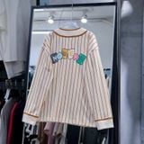  SALE - Áo New Era Jersey Tay Dài Kem Sọc Nâu Hàng Chính Hãng | 13789278 