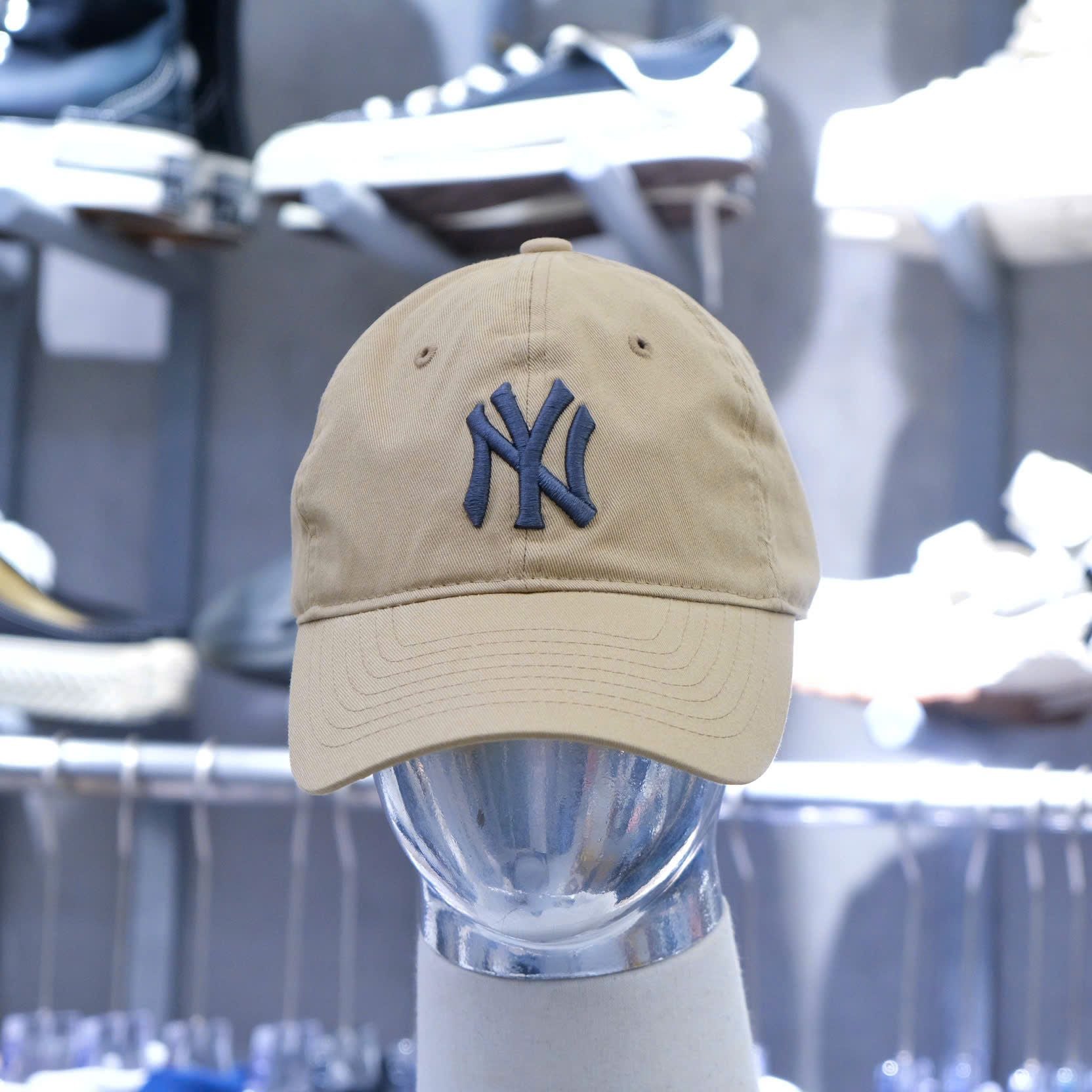  Mũ Nón MLB NY Be Chữ Xám Hàng Chính Hãng 3ACP6601N 