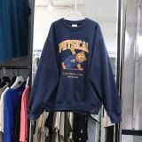  Áo Sweater Shirt  Yoga Bear Navy PHYPS Hàng Chính Hãng 