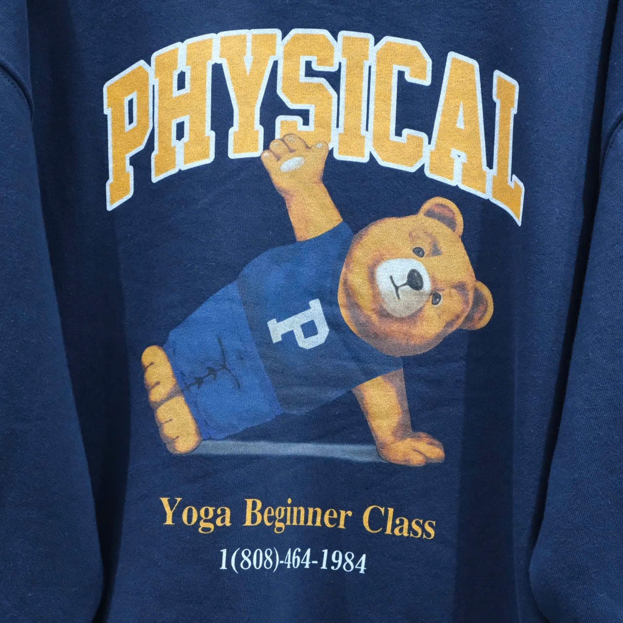  Áo Sweater Shirt  Yoga Bear Navy PHYPS Hàng Chính Hãng 