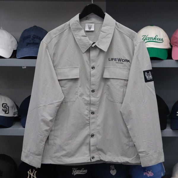  Áo Jacket Life Work Xám Hàng Chính Hãng | Fox Sneaker 