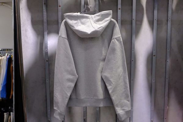  Áo Hoodie Lee Big Twitch Loose Màu Xám Hàng Chính Hãng 