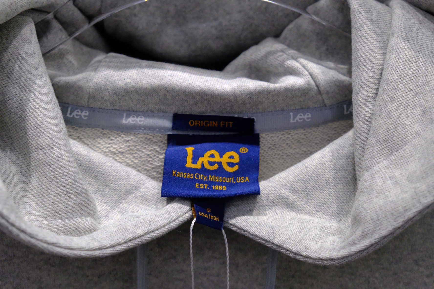  Áo Hoodie Lee Big Twitch Loose Màu Xám Hàng Chính Hãng 