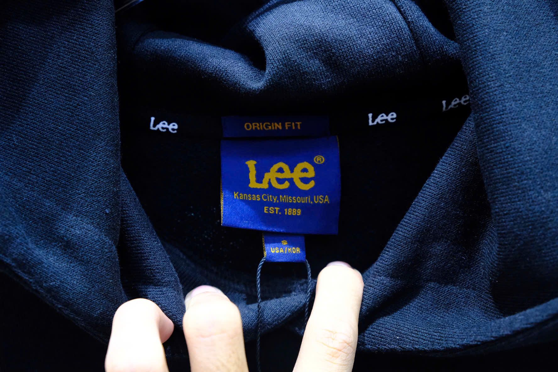  Áo Hoodie Lee Big Twitch Loose Màu Đen Hàng Chính Hãng 