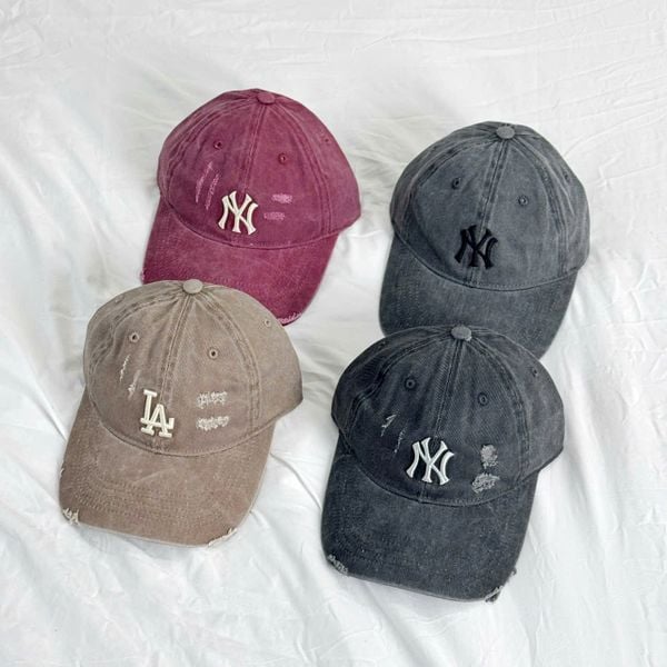  Mũ Nón MLB Jean Rách Nhiều Màu Hàng Chính Hãng 
