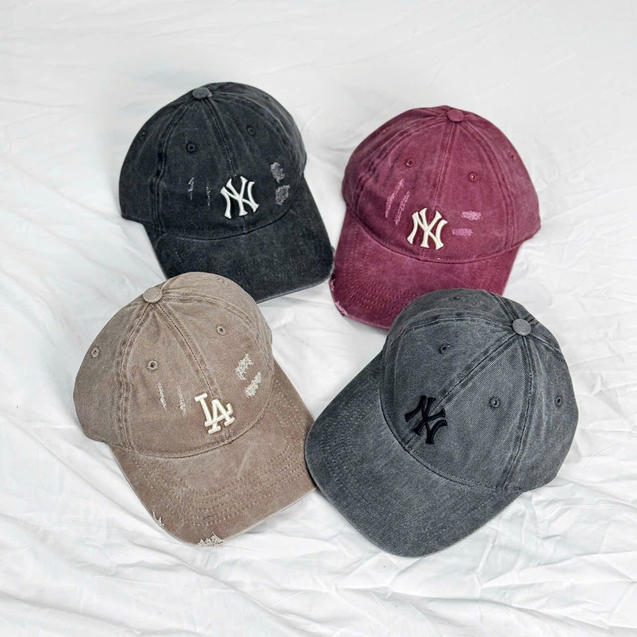  Mũ Nón MLB Jean Rách Nhiều Màu Hàng Chính Hãng 