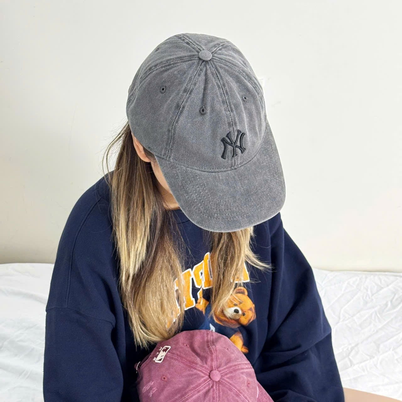  Mũ Nón MLB Jean Rách Nhiều Màu Hàng Chính Hãng 