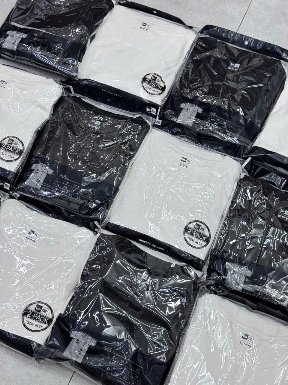  Pack 2 Áo Thun New Era Trơn 2 Màu Đen Trắng Hàng Chính Hãng CODE: 13561861 | Fox Sneaker 