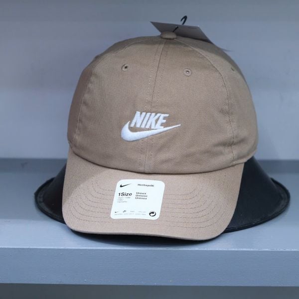  Mũ Nón Nike Sportswear Heritage86 Futura Washed Màu BE Hàng Chính Hãng 